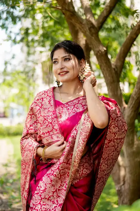 Raw silk saree uploaded by SAURYA LIFE STYLE on 5/28/2023
