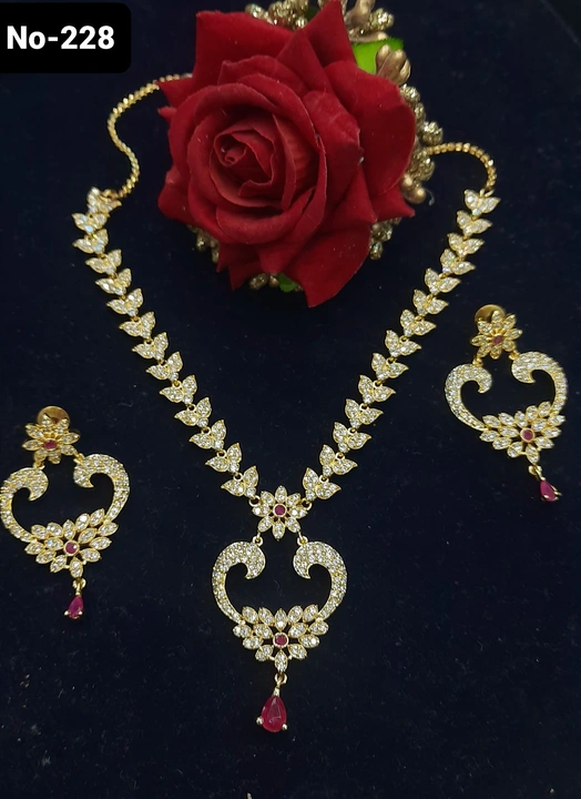 Original gold plated premium quality cz Necklace set  uploaded by Beauty &Bling on 5/28/2023