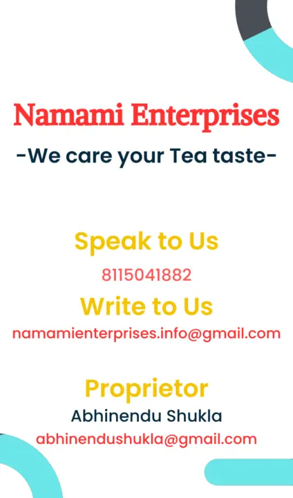 Visiting card store images of Namami Enterprises
