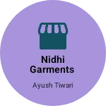 Business logo of Nidhi Garments