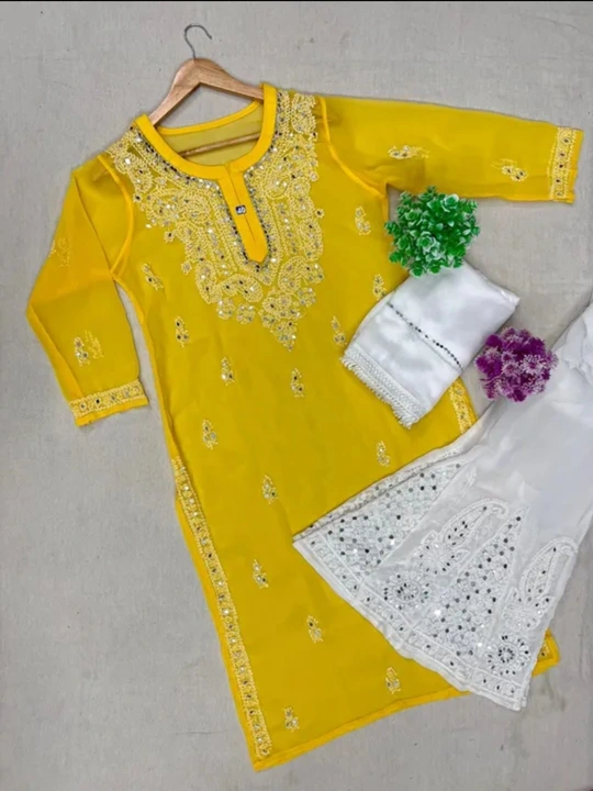 Georgette kurti uploaded by business on 5/28/2023