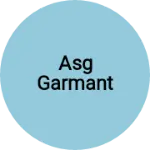 Business logo of ASG garmant