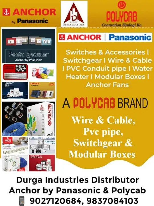 Wire cable Anchor by Panasonic uploaded by Durga Industries on 5/28/2023