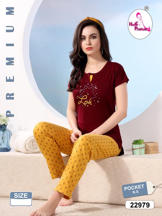 HELLO PARTNER NIGHT SUITS  uploaded by Ayush Collection on 5/28/2023