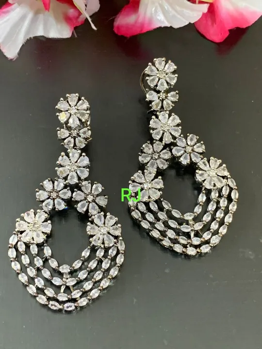 Diamond replica earrings uploaded by ABHA on 5/28/2023