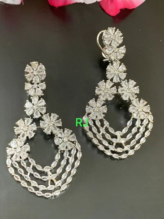 Diamond replica earrings uploaded by ABHA on 5/28/2023