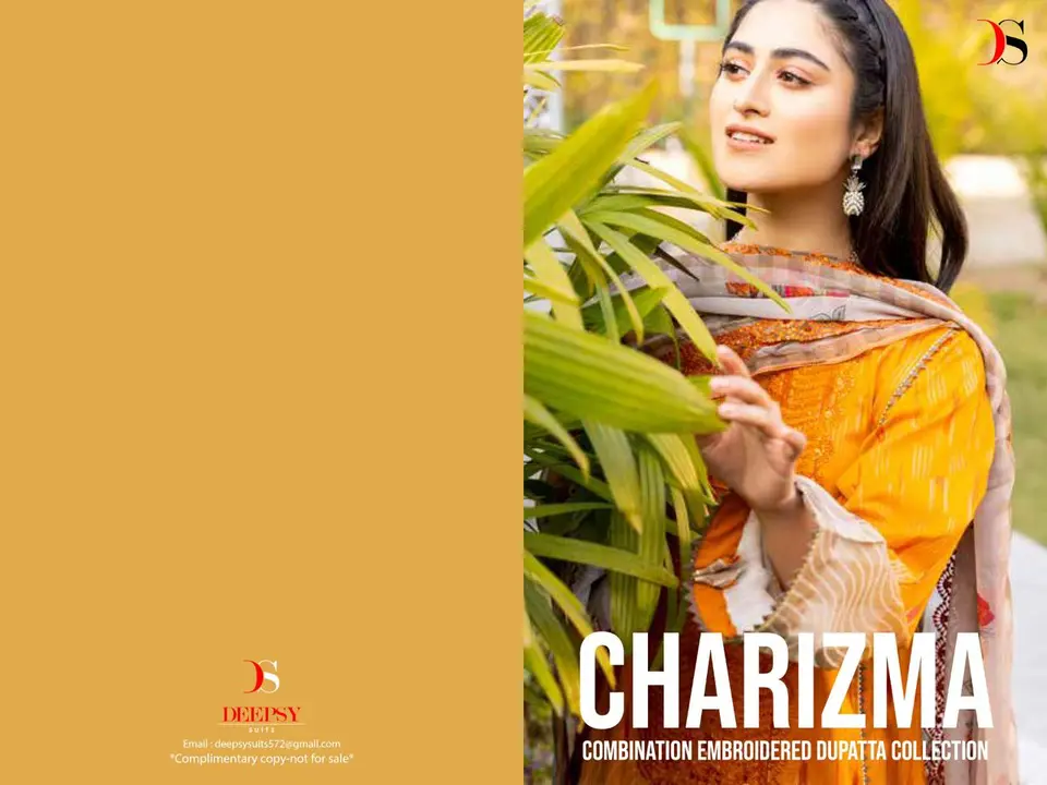 *Charizma combination embroidered dupatta by DEEPSY SUITS* uploaded by AL HASHMI CREATION  on 5/28/2023