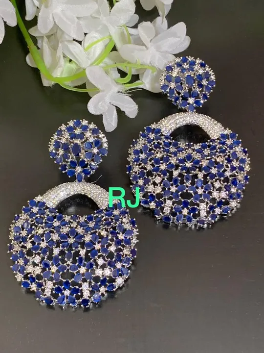 Big size diamond replica earrings uploaded by ABHA on 5/28/2023