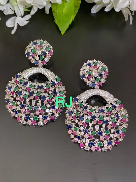 Big size diamond replica earrings uploaded by business on 5/28/2023