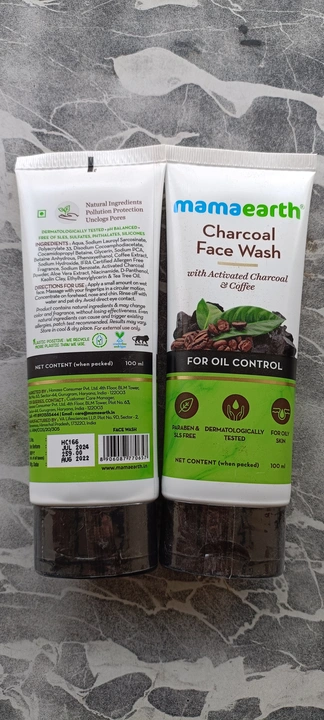 MAMAEARTH CHARCOAL FACE WASH -MRP 259 uploaded by MK TRADERS on 5/29/2023