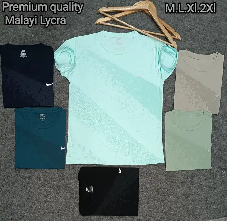 Premium quality ultra soft malai lycra half sleeve tshirt for men  uploaded by B.M.INTERNATIONAL on 5/29/2023
