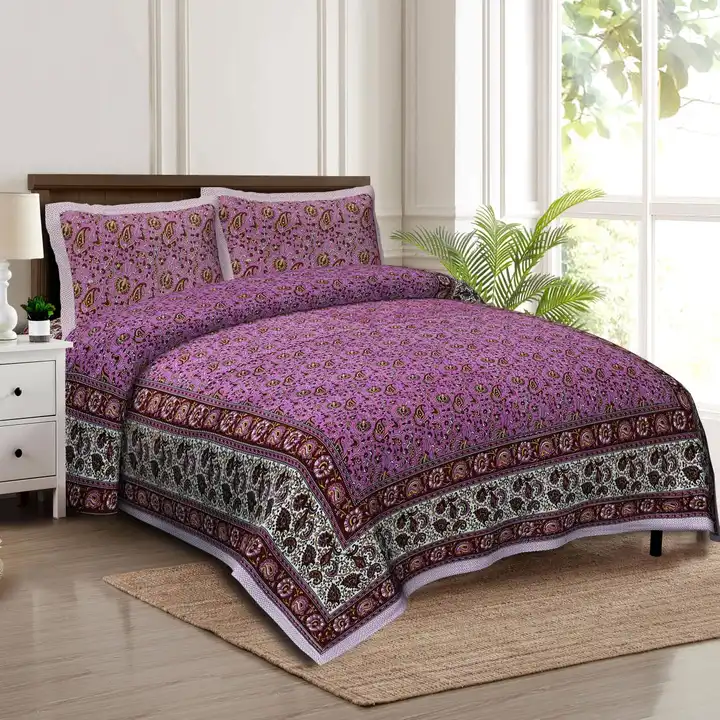 Cotton Double Bedsheets  uploaded by Ashoka bagru print on 5/29/2023