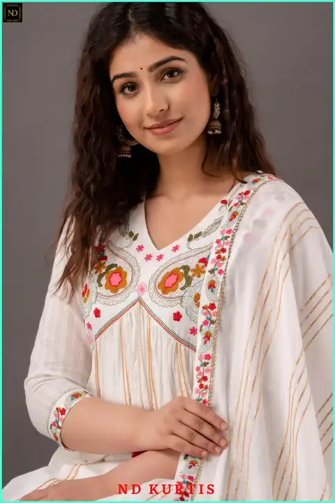 Kurtis and dupatta uploaded by Taha fashion from surat on 5/29/2023