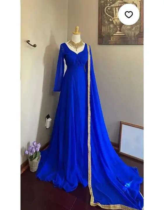 Gown with dupatta uploaded by Taha fashion from surat on 5/29/2023