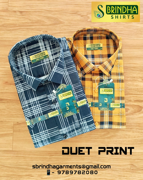 Duet Print Shirts uploaded by S Brindha Garments on 5/29/2023