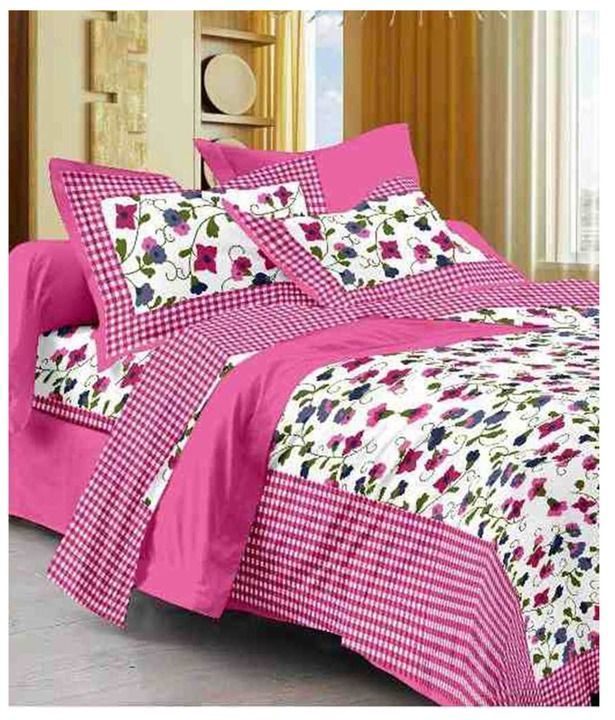 90*100 Inches Jaipuri Cotton Double Bedsheet with 2 pillow covers uploaded by Kismat Collection  on 3/11/2021