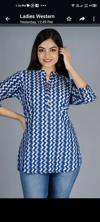 Jaipuri cotton top uploaded by Shaheen fashion point on 5/29/2023