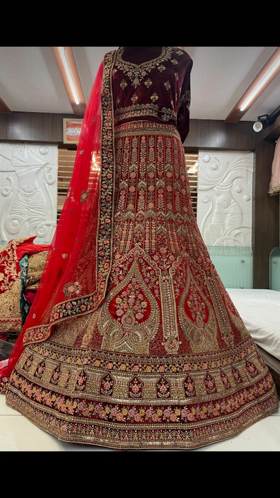 Special bridal lehenga  uploaded by Ramashama clothing and jewellery on 5/29/2023