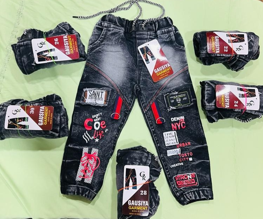 BLACK DNM BOY JEANS FUNKY PRINT AND FUNKY PATTERN AND SIZE .. 20 TO 30  uploaded by Rr fashion on 5/29/2023