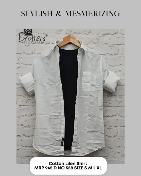 Men's Cotton Lilen Shirt  uploaded by Jk Brothers Shirt Manufacturer  on 5/29/2023