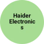 Business logo of Haider electronics