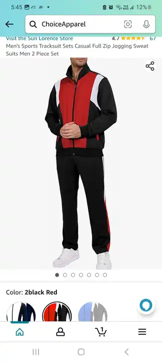 Men track suit uploaded by The fifth Avenue Garments Factory on 5/29/2023