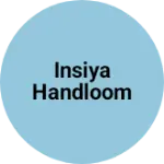 Business logo of Insiya handloom