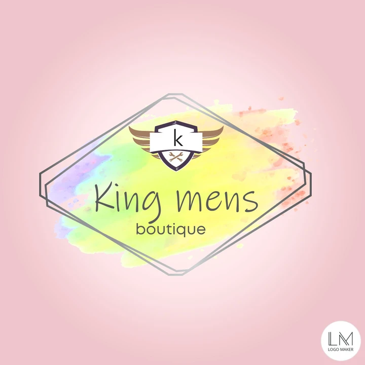 Visiting card store images of king man's boutique