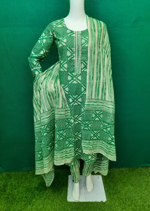 3 Piece Straight Kurti Pant Set  uploaded by Jay Goga Fashion House on 5/30/2024