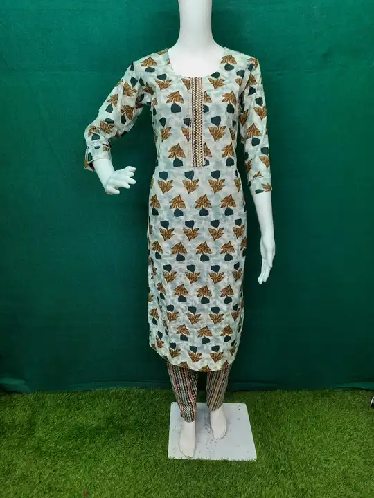 2 Piece Straight Kurti Pant Set  uploaded by Jay Goga Fashion House on 5/29/2023