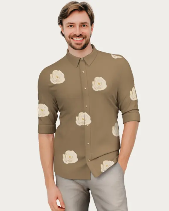 Printed Designer Cotton Tailored Fit Shirt For Men uploaded by HE SPOKE : Breakneck Lifestyle Private Limited on 5/29/2023
