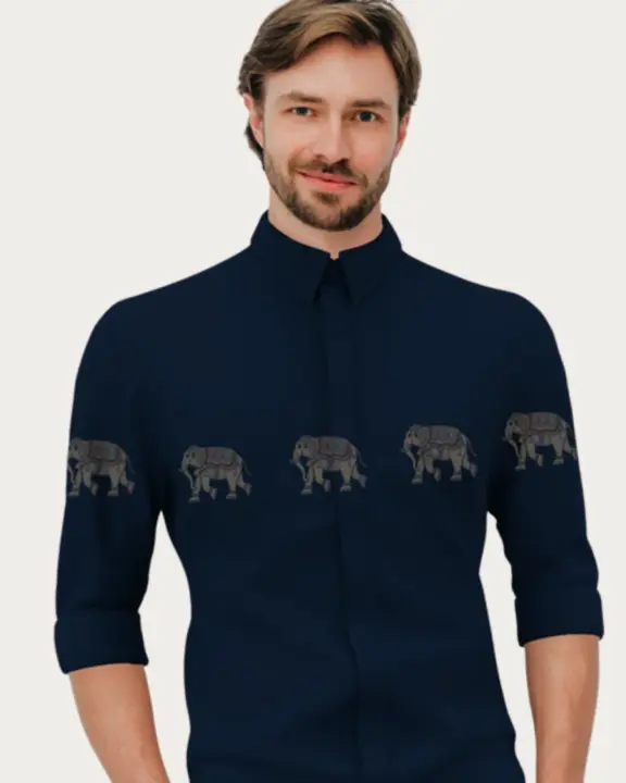 Printed Designer Cotton Tailored Fit Shirt For Men uploaded by HE SPOKE : Breakneck Lifestyle Private Limited on 5/29/2023
