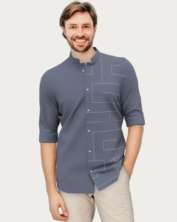 Embroidered Pattern Designer Cotton Tailored Fit Shirt For Men  uploaded by business on 5/29/2023