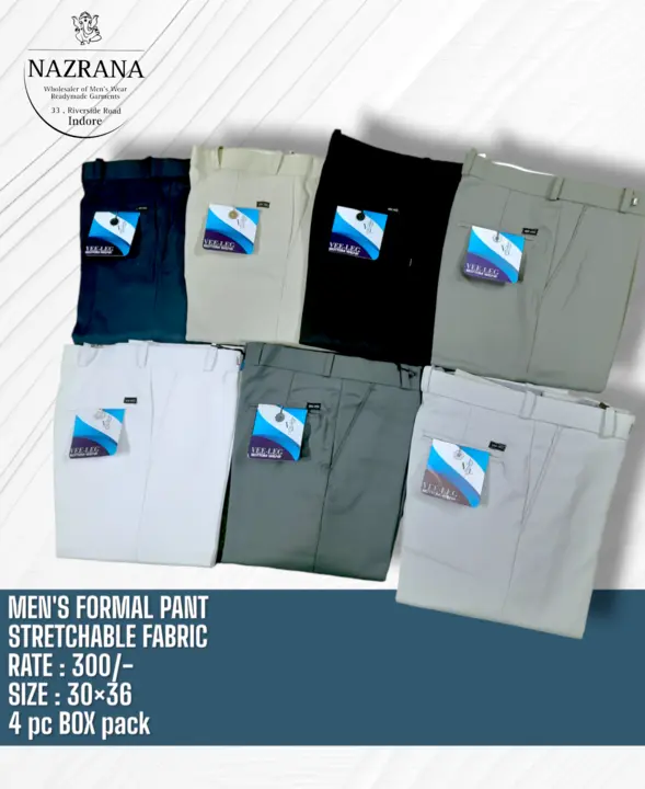 Men's Stretchable formal pants uploaded by NAZRANA on 5/30/2024