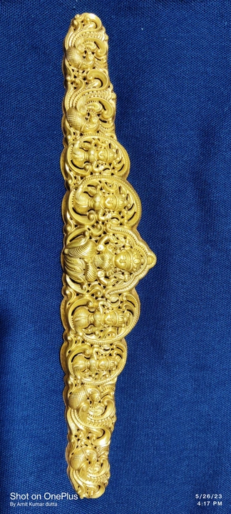 Gold Temple jewellery uploaded by Sri Guru jewellery work on 5/29/2023