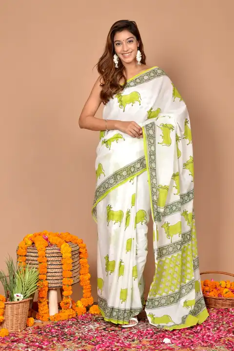 COTTON mulmul saree  uploaded by Bhagwati textile on 5/29/2023