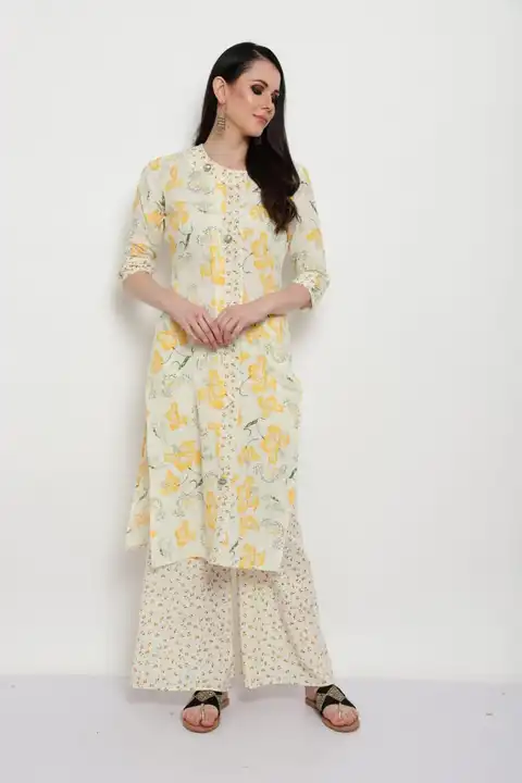 Post image 💃 *_BIG DISCOUNTED_*

*KURTI + PLAZO SET*

*FABRIC -COTTON  SLUB PRINTED*

QTTY. - 500 PCS. SET-PACKED

RATE - 275/- P.SET. ONLY

*_SIZES - S,M,L,XL_*

ONE SHOT DEAL ONLY

DELHI 

👉 DEAL DIRECT FROM FACTORY