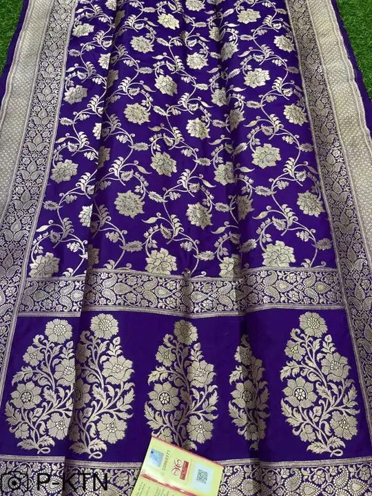 Pure katan Saree with Silkmark Certified  uploaded by M S fabrics on 5/29/2023