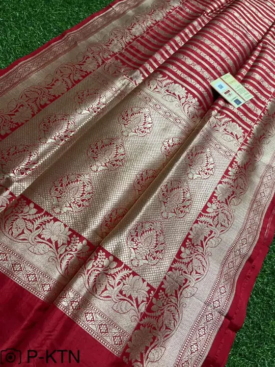 Pure katan Saree with Silkmark Certified  uploaded by M S fabrics on 5/29/2023
