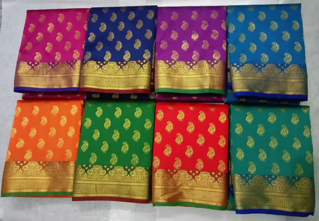 Karishma shoulder Saree
Full Saree with Blouse
Colour - 8
Set     -   8
Price -    uploaded by business on 5/29/2023