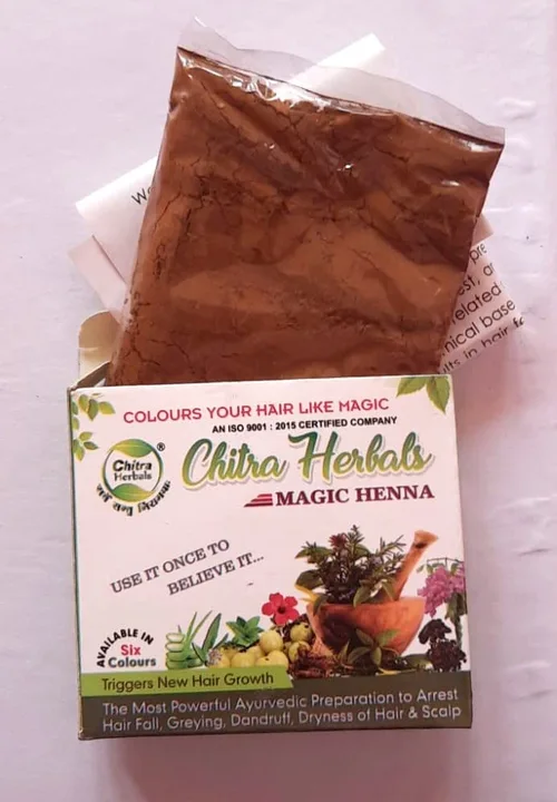 CHITRA HERBALS MAGIC HENNA - BURGUNDY  uploaded by Chitra Herbals on 5/29/2023