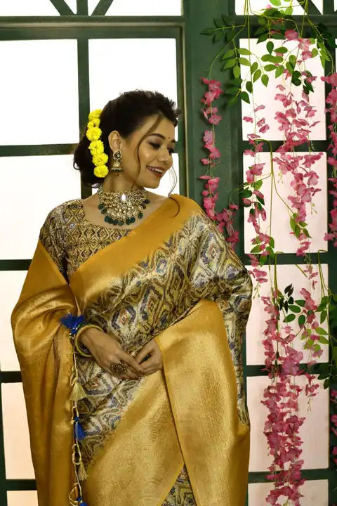 Soft silk saree uploaded by VARDHAK COLLECTION  on 5/29/2023