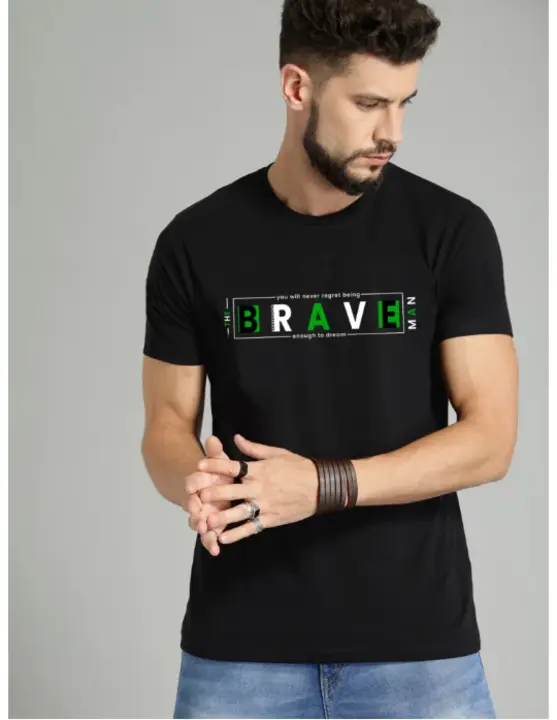 Brave half  sleeve tshirt  uploaded by business on 5/29/2023