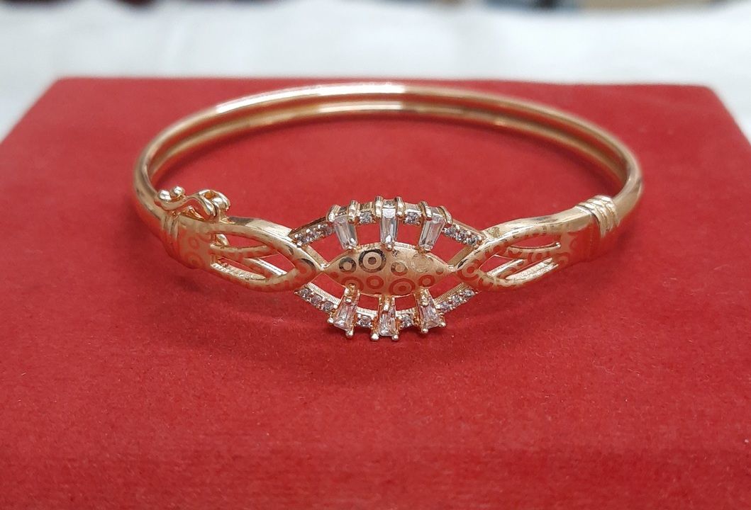 Rose gold plated openable kada uploaded by business on 3/12/2021