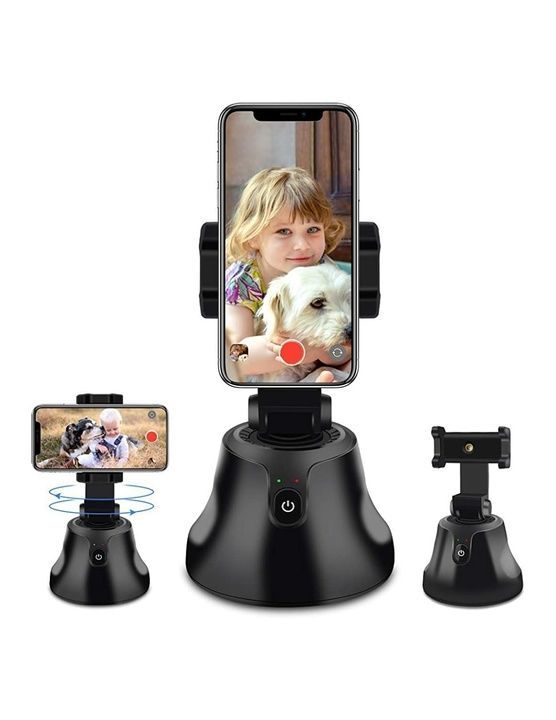 360 degree face tracking selfie phone holder uploaded by business on 3/12/2021