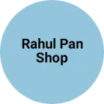 Business logo of Rahul pan shop