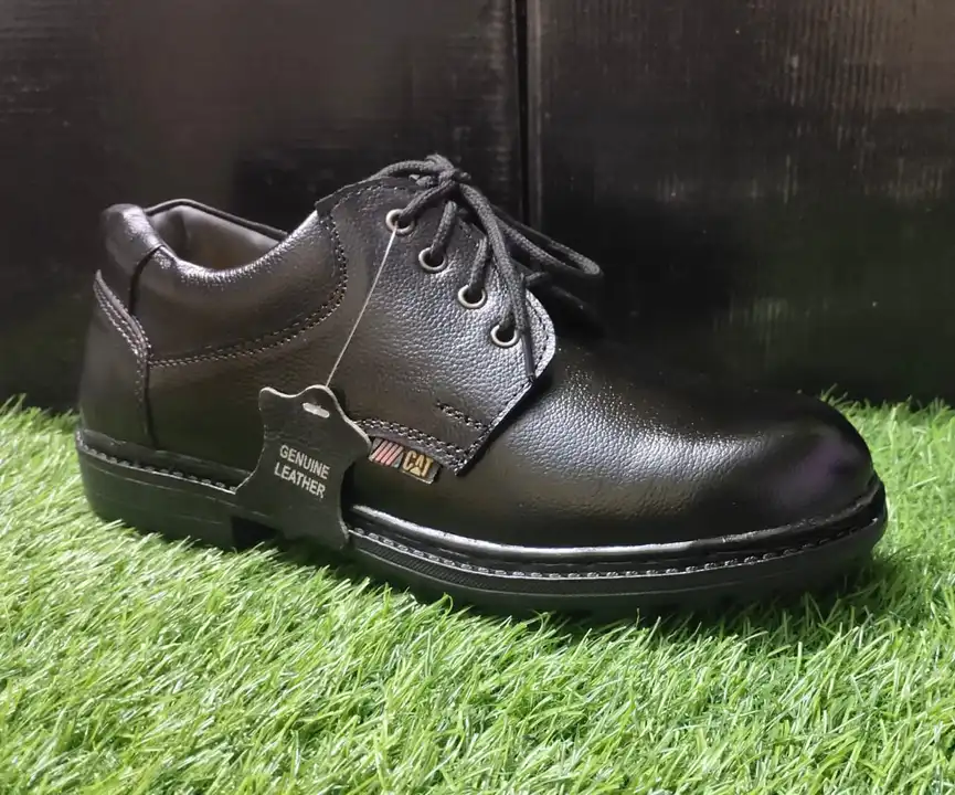 Pure leather safety shoe with steel toe uploaded by P.d footwear on 5/30/2023