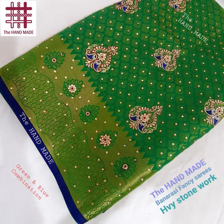 Heavy embroidery and stone work Saree
Length - 6+ meter
Colour - 8 
Set - 8
Price -  uploaded by H.A Traders on 5/30/2023