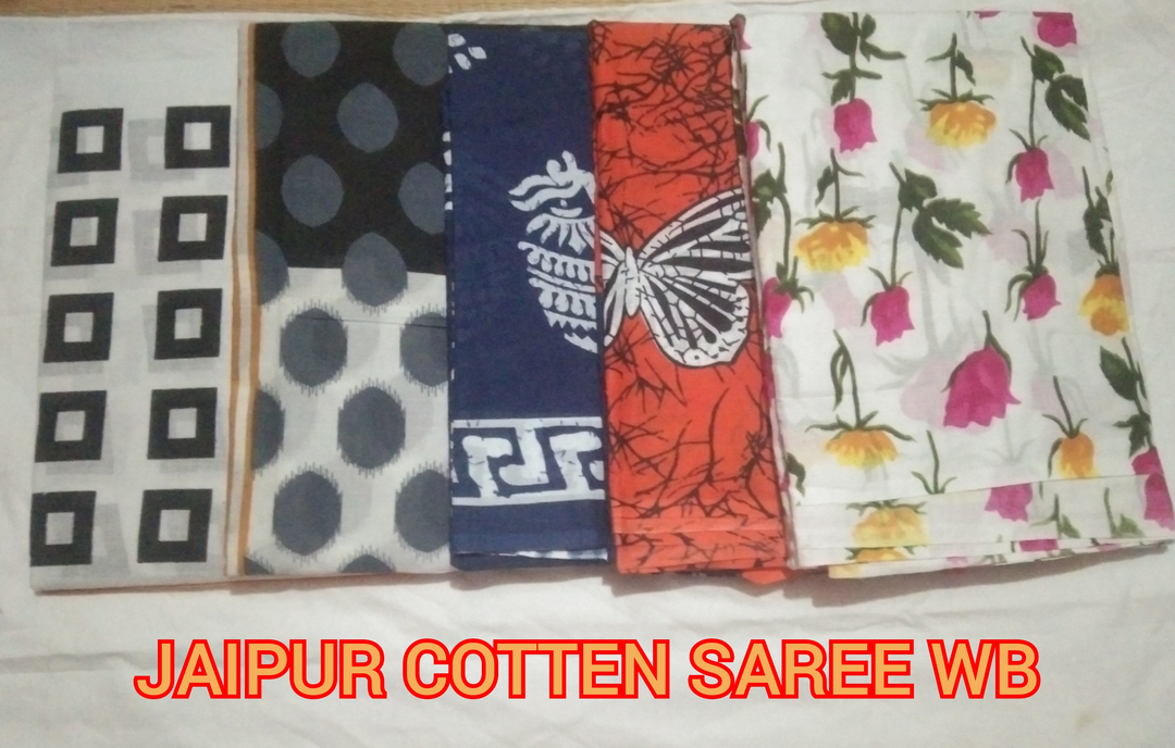 JAIPUR COTTEN MUL MUL SAREE WB uploaded by GOVINDHAM EXPORTS on 5/29/2024