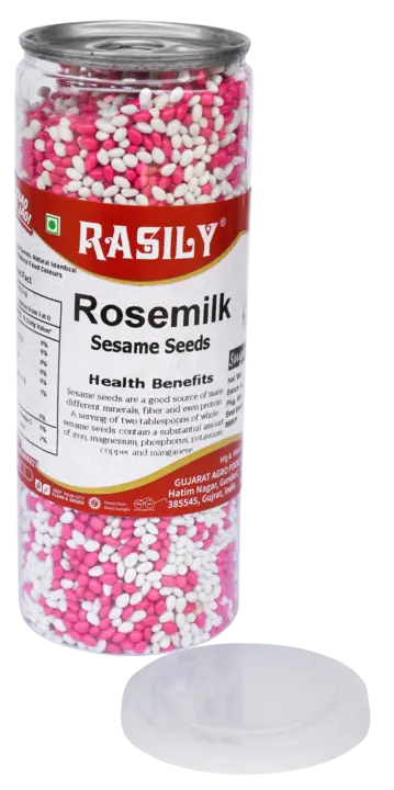 Rasily Rosemilk Sesame Seeds Mukhwas Can uploaded by Rasily supari mukhwas & confectione on 5/30/2023